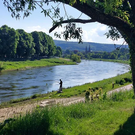 Mw 1b 82m2 Weserbergland Weser Inkl 2 Terrassen Waesche Und Endreinigung Self Checkin * Хокстер