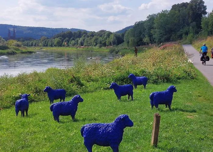 Mw 1b 82m2 Weserbergland Weser Inkl 2 Terrassen Waesche Und Endreinigung Self Checkin